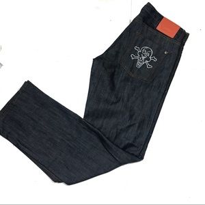 ice cream running dog jeans